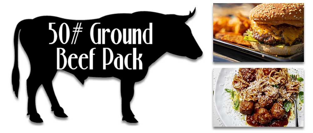 50 pound Ground Beef Pack